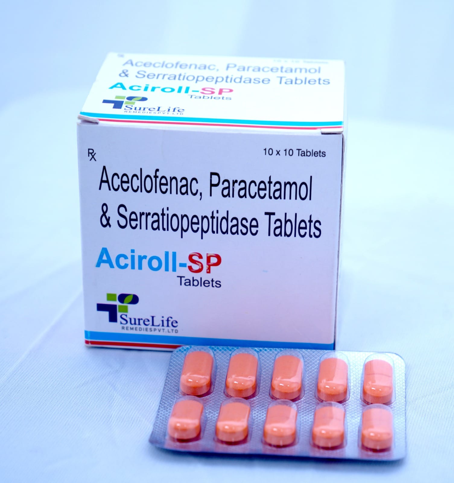 Aciroll-SP tablet packaging